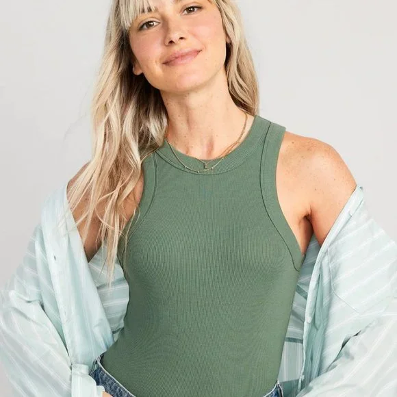 Army Green Cute Tank - Picture 4 of 6